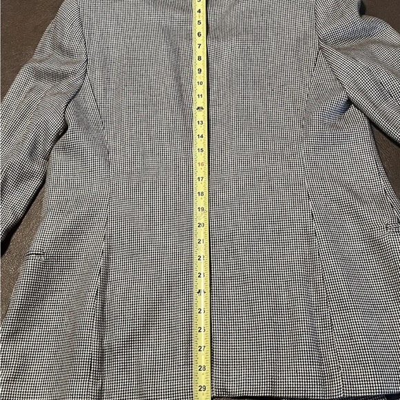 CHRISTIAN DIOR VINTAGE WOOL HOUNDSTOOTH DOUBLE-BREASTED WOMEN S BLAZER - Picture 9 of 11